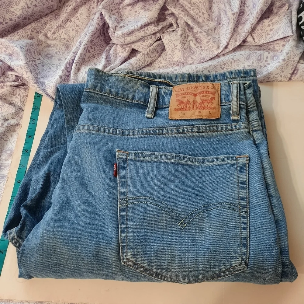 Levi's Strauss & Co Men's Light Blue Straight Jeans 42x36 Red Label